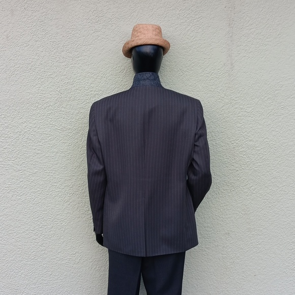 JOHN L. BLAIR (USA) MEN'S VINTAGE "PERSONAL CHOICE" PIN-STRIPED LUXURY BLAZER - Picture 6 of 17